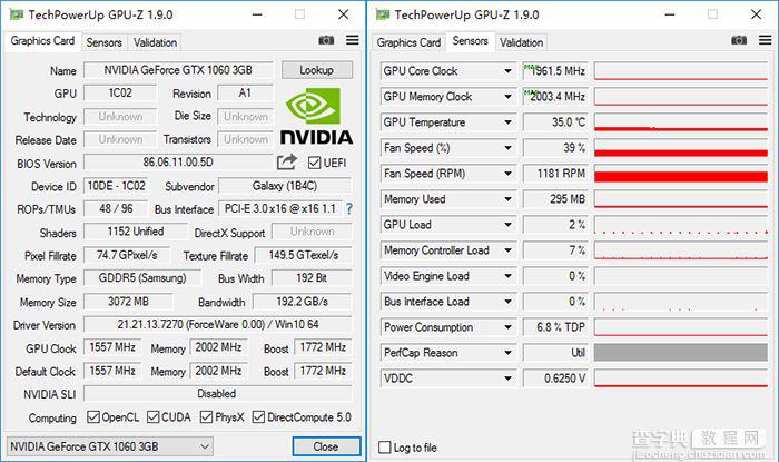 影驰GeForce GTX 1060骨灰黑将显卡评测+拆解25