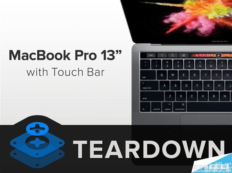 13寸Touch Bar版Macbook Pro拆解图赏:毫无维修价值1