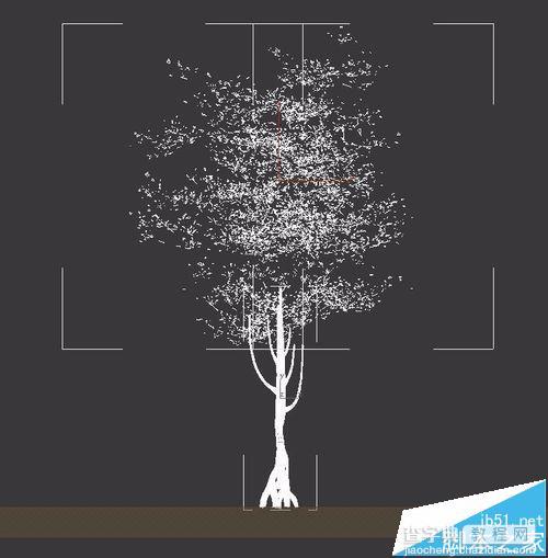 3Dmax怎么将树模型放到场景中渲染?9
