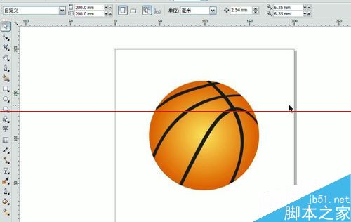 CorelDRAW X5怎么快速绘制篮球？8