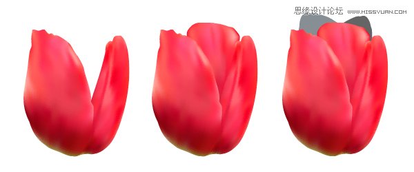 AI渐变网格绘制时尚漂亮的红玫瑰花及花瓶20