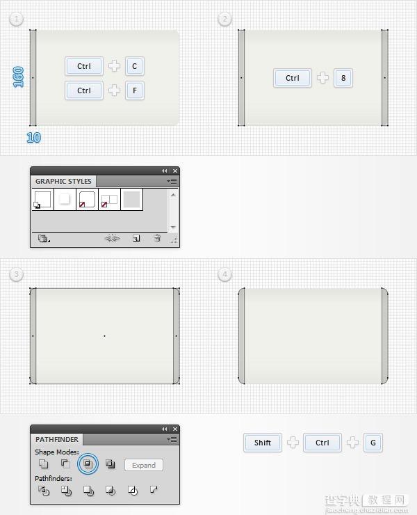 Illustrator(AI)模仿创建一个的信封插图实例教程5