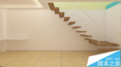 3DS Max怎么绘制一款简单室内扶手楼梯?1