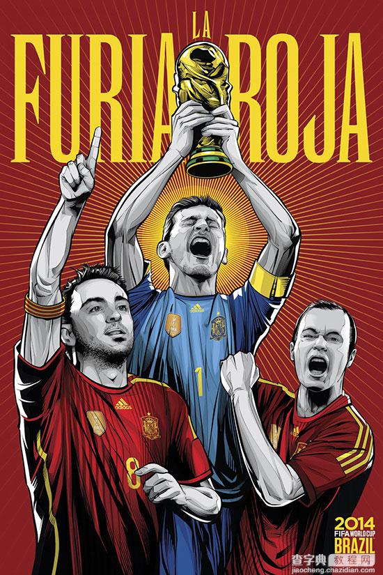 2014年巴西世界杯32强宣传海报设计30