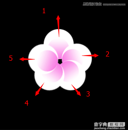 七夕将至 Photoshop设计清新淡雅的樱花效果字体10