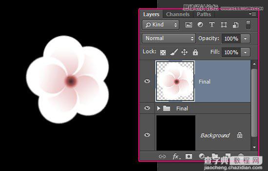 七夕将至 Photoshop设计清新淡雅的樱花效果字体14