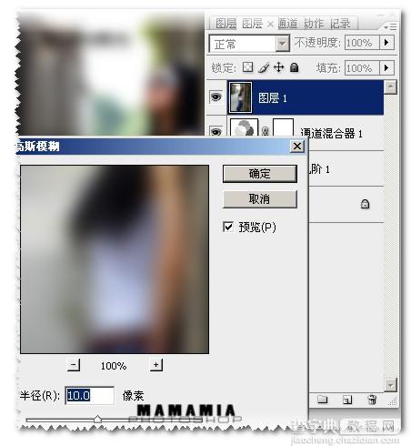 Photoshop制作灰色主题的照片效果8