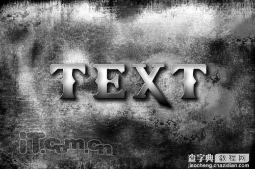Photoshop制作破旧的古典裂纹字教程12