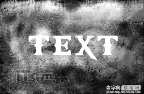 Photoshop制作破旧的古典裂纹字教程6