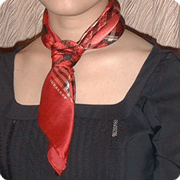 女生领巾丝巾的打法图示教程10