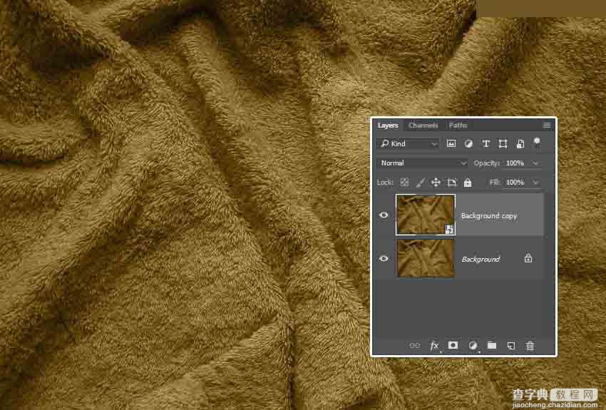 Photoshop巧用置换滤镜制作在毛巾艺术字7