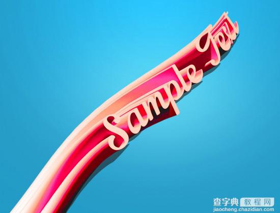 Photoshop打造动感的立体字海报效果17