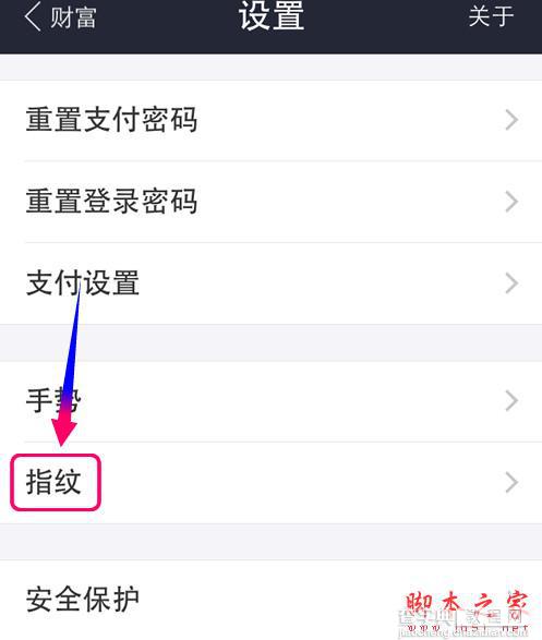 支付宝指纹支付怎么取消？支付宝钱包关闭指纹支付的方法2