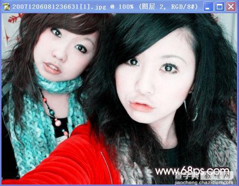 Photoshop教程：清晰脱俗靓丽美女照片7