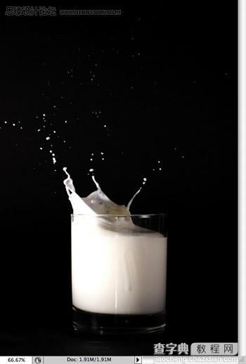 photoshop 制作溅起的牛奶字效果14
