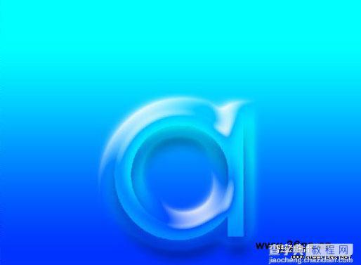 Photoshop 梦幻的透光海洋立体字9