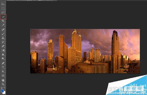 PS将城市夜景图变成金属质感的城市晴天图3
