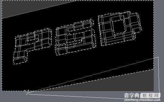 Photoshop 格子纹理立体字教程17