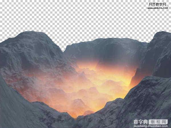 Photoshop 在熔岩里燃烧的文字特效4