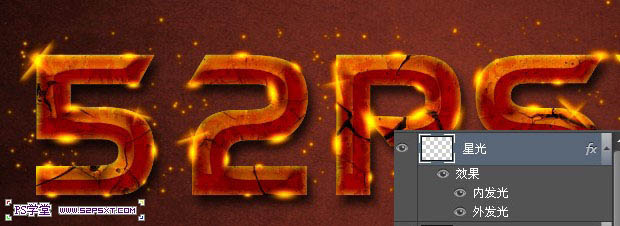 Photoshop设计打造出超酷的火焰裂纹文字37