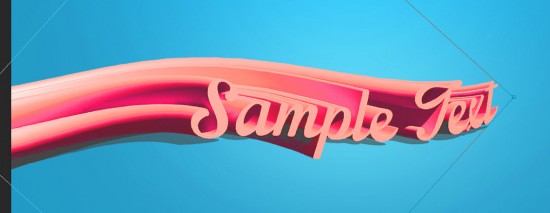 Photoshop打造动感的立体字海报效果13