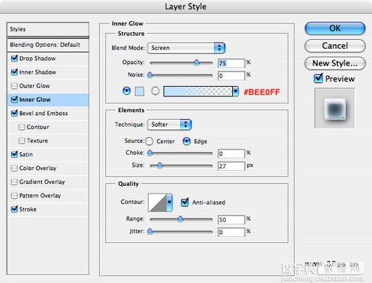 Photoshop 超漂亮的蓝色水珠纹理字9