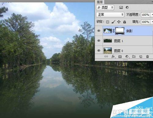 PS给风景图片加上逼真的水面倒影效果22