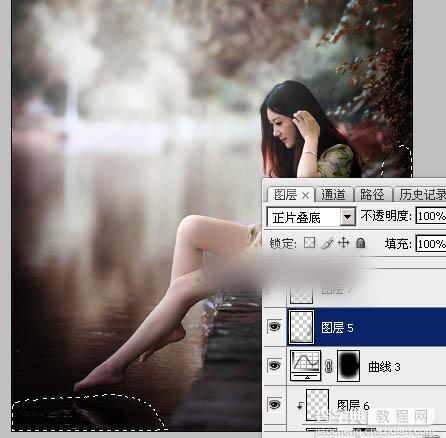 Photoshop将水景人物图片打造唯美的中性红褐色效果教程44