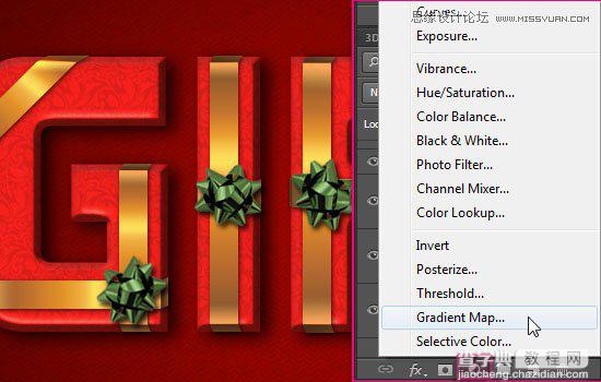 Photoshop制作喜庆风格的3D包装盒立体字教程40