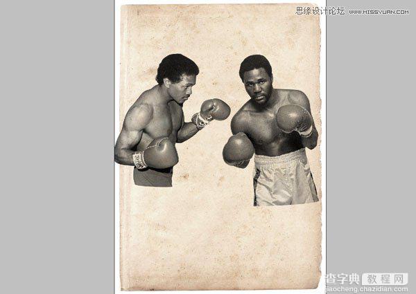 Photoshop设计数十年前复古风格的拳击海报教程8
