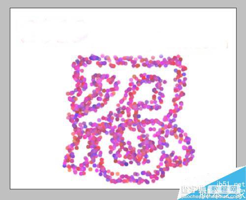 PS制作漂亮的花瓣字体1