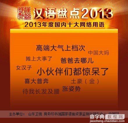 2013十大网络流行用语 2013十大最新网络语言 2013十大最火网络语言1