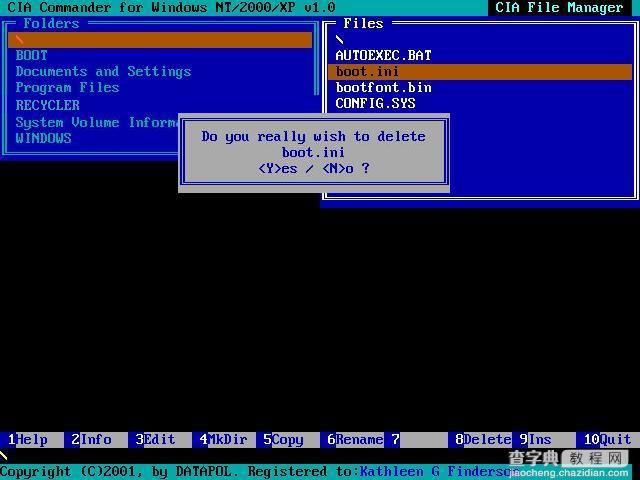 不用软驱和光驱进入纯DOS的方法 vFloppy图解教程15