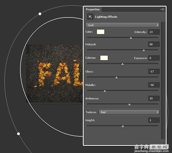 Photoshop设计制作非常有趣的秋季树叶字34