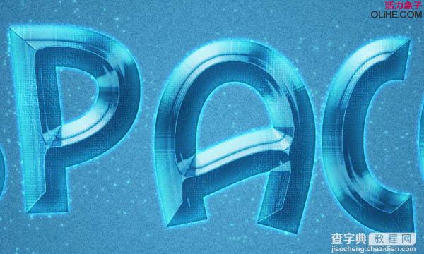 Photoshop制作出多层次感梦幻的蓝色浮雕字效果24