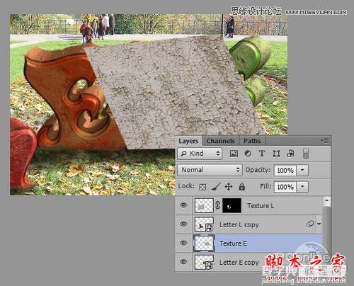 Photoshop CS6设计制作超酷的秋季风格3D立体字54