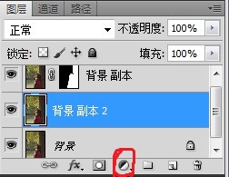 Photoshop将昏暗的树林人物图片增加暖暖的秋意效果5