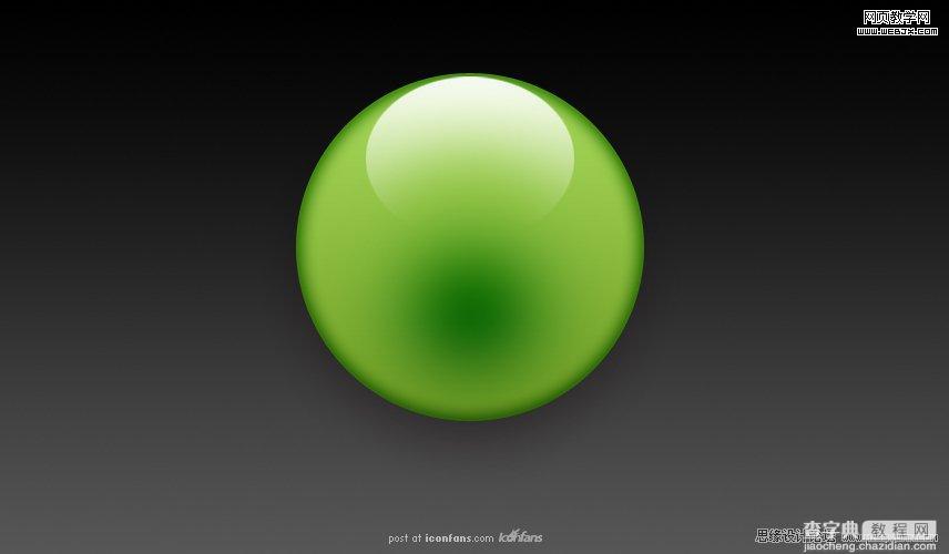 Photoshop将设计出非常抢眼的绿色水晶球效果教程12