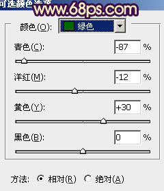 Photoshop将公路人物图片调成灿烂的暖色调5