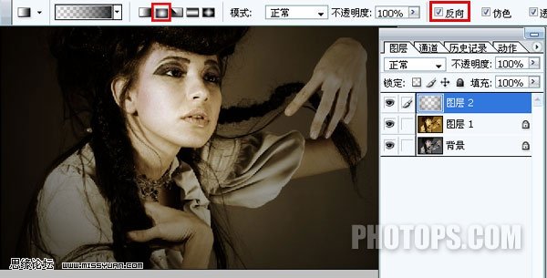 Photoshop 颓废的冷黄调色效果9