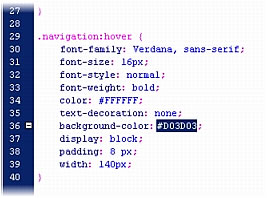 Dreamweaver使用CSS样式表设置网页文本格式27