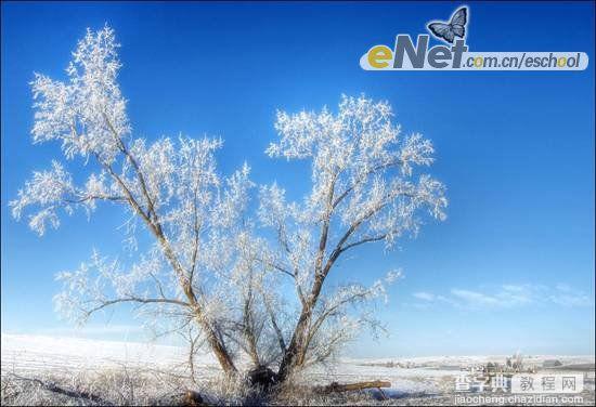 Photoshop 梦幻的月色雪景5