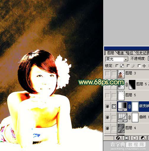 Photoshop 写真照片加上高光背景12