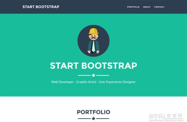 分享29个基于Bootstrap的HTML5响应式网页设计模板13