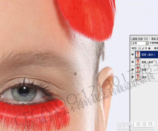 Photoshop 调出模特精细的质感肤色17