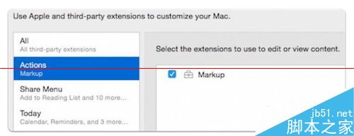 苹果OS X Yosemite 中怎么使用Markup功能？2