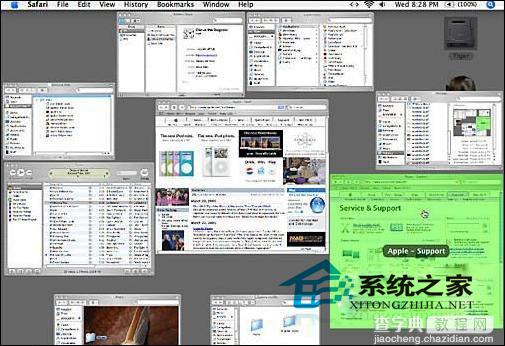 Mac使用Exposé管理杂乱的桌面窗口教程1