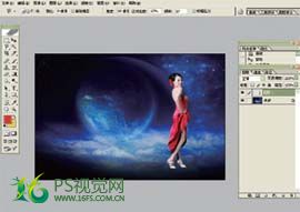 photoshop合成制作出唯美的中国风飘逸的美女图片5