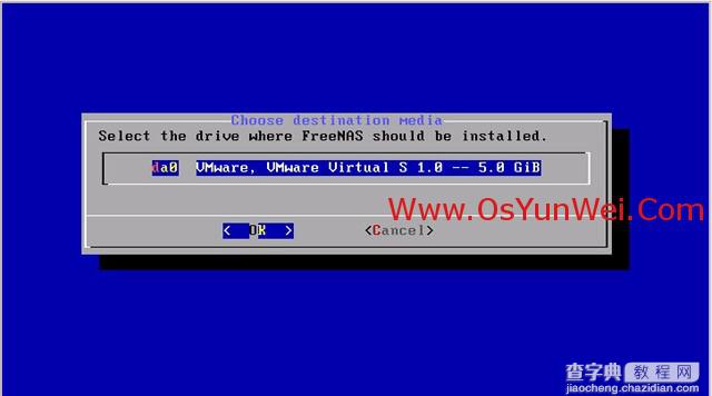 FreeBSD FreeNAS安装图解教程4