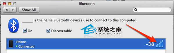 用Mac OS X测试蓝牙信号强度的步骤2
